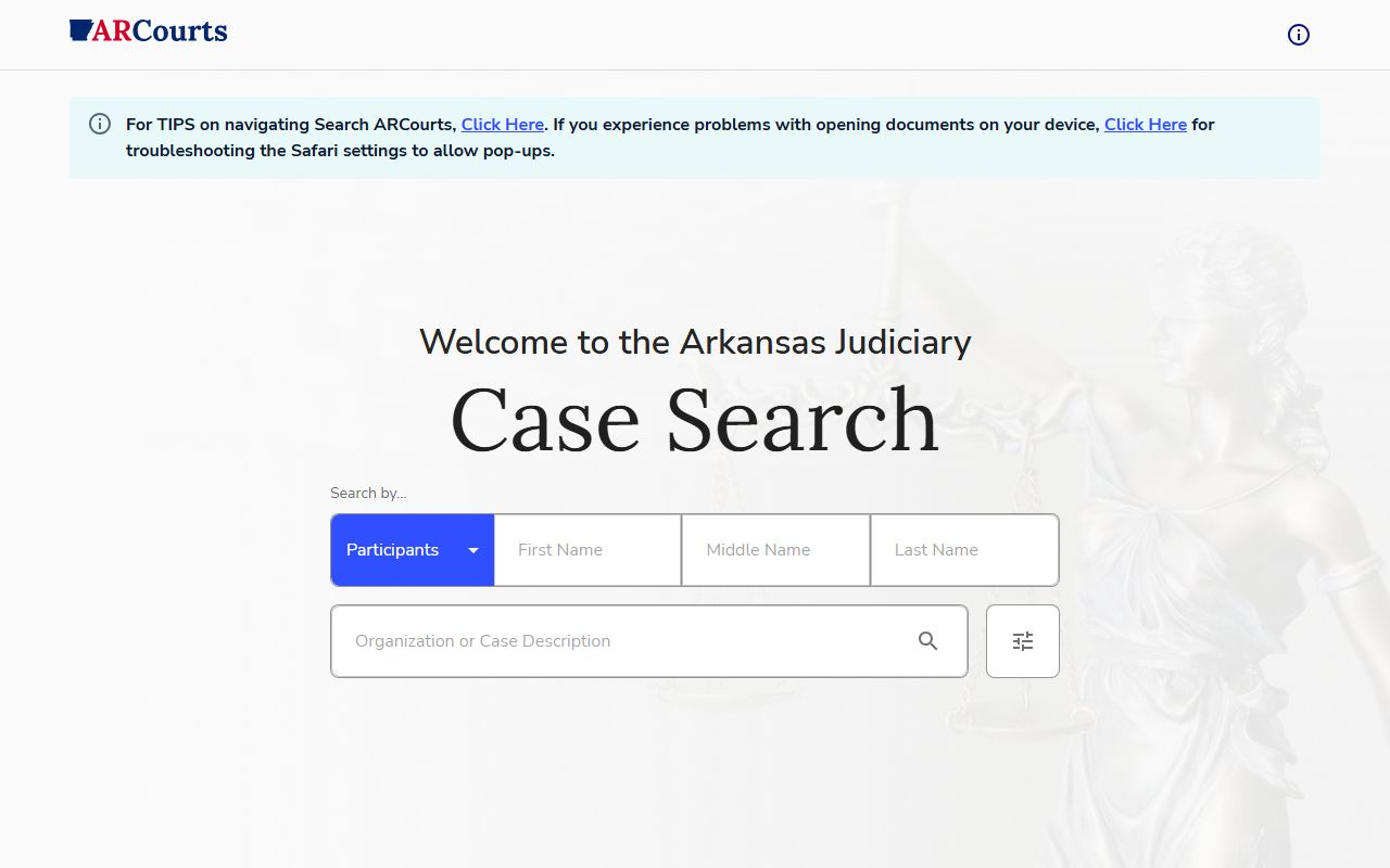 Pope County court records after arrest Search ARCourts case lookup